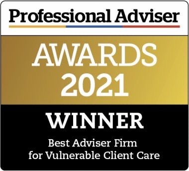 Lonsdale Services win the best adviser firm  for Vulnerable Client Care at the 2021 national Professional Adviser awards